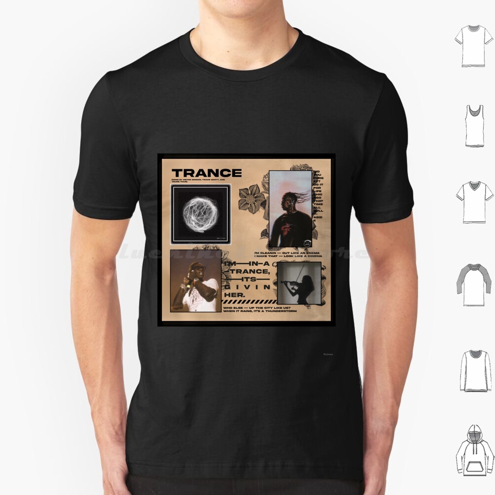 Cactus Jack Tee - Koszulka Trance 6XL Bawełna Fajny T-shirt