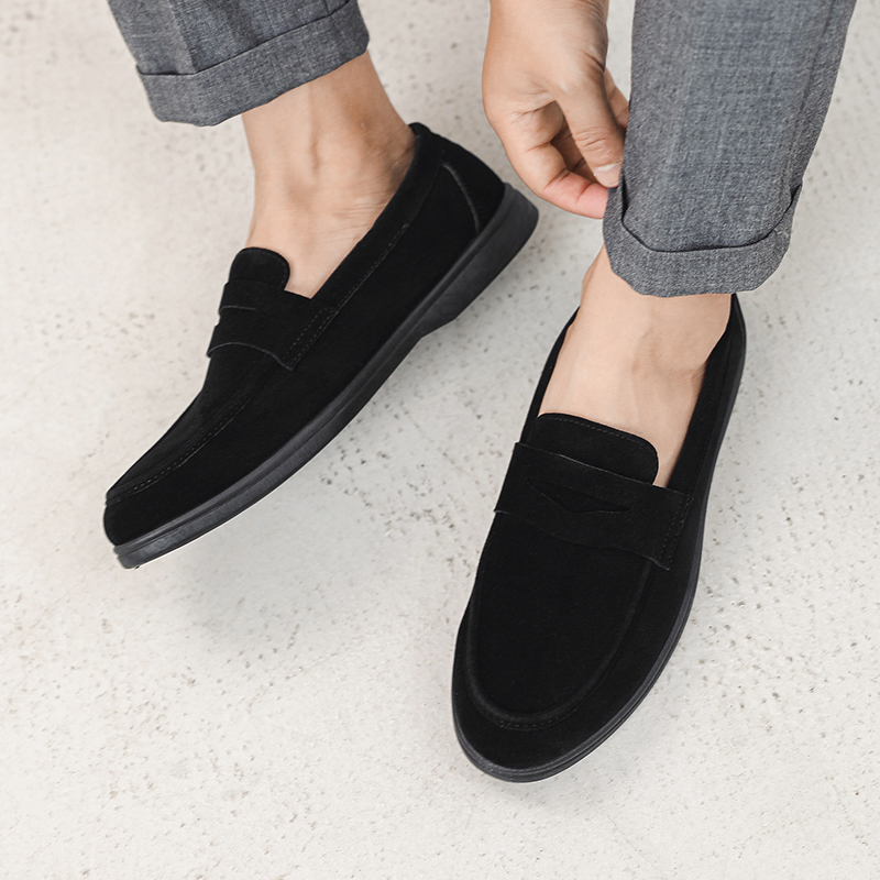 Streetwear Brand Luxury - Męskie buty casual ze skóry naturalnej,